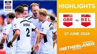 FIH Hockey Pro League 202324 Highlights - Great Britain vs Belgium M  Match 2