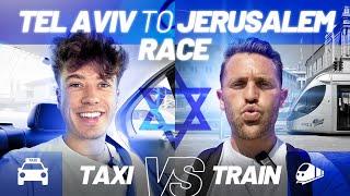 RACING from Tel Aviv to Jerusalem  Uber TAXI vs high-speed TRAIN