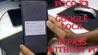 Poco X3 FRPGoogle Lock Bypass Without PC  Poco X3 Frp Unlock