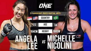 Angela Lee vs. Michelle Nicolini  Full Fight Replay