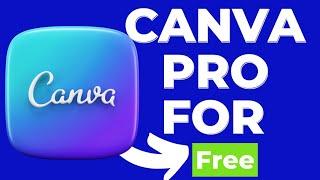 How to get Canva Pro for FREE 2024  Lifetime Premium ACCESS