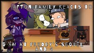Afton Family Reacts To 5 AM at Freddys Sequel & 4 GC FNaF Part 23 5K SPECIAL