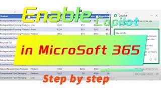 Enable Copilot in Microsoft 365 Step by Step