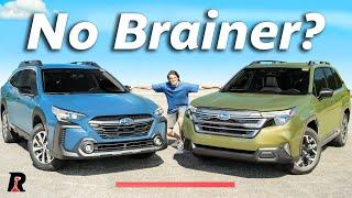 2025 Subaru Forester vs Outback Comparison  Awkward Timing