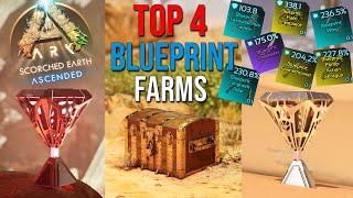 TOP 4 BEST Blueprint & LOOT Farms  SCORCHED EARTH  ARK Survival Ascended
