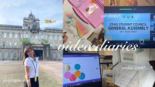 back to uni prelims szn  in campus vlog  interior design student • ust-cfad