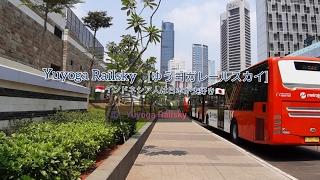 Jakarta Morning Rush Hour Commuter Train