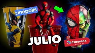 Palomeras DEADPOOL Spiderman y BATMAN de CINEMEX y CINÉPOLIS que vienen en JULIO