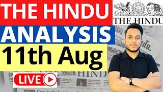 The Hindu Newspaper Analysis 11 August 2023  Live Current Affairs for UPSC IAS by Sahil Saini