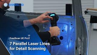 FreeScan UE Pro2 7 Parallel Laser Lines for Detail Scanning