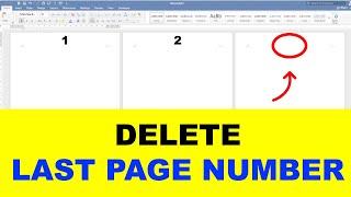 How To Remove Page Number From Last Page In Word