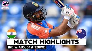 India vs Australia 51st T20 World Cup Match Full Highlights Cricket Live Highlights 2462024
