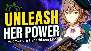 LISA AGGRAVATE & HYPERBLOOM Guide Best DPS Builds Team Comps Showcase  Genshin Impact 3.1