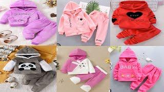 Latest Hoodies & Pant Set For Kids Baby Girls  Winter Season 2024  THE FASHION WORLD