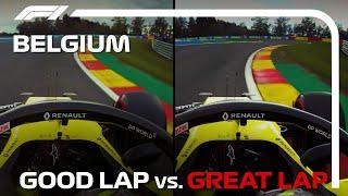 Good Lap Vs Great Lap With Daniel Ricciardo  Belgian Grand Prix