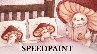 Bedtime Story -  Watercolor Speedpaint