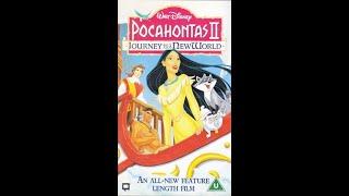 Opening to Pocahontas II Journey to a New World UK VHS 2000