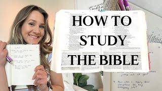 HOW I STUDY MY BIBLE 3 beginner tips for bible study