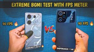 INFINIX GT 10 PRO VS POCO X5 PRO 5G BGMI TEST WITH FPS METER  SNAPDRAGON 778G VS DIMESITY 8050