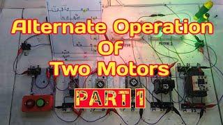 Two Motors Alternate Operation Wiring Tutorial Tagalog  Basic Motor Control 