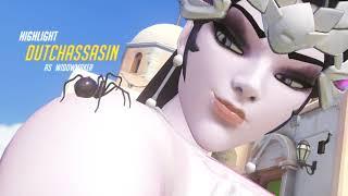 Overwatch  Widowmaker 360 Hook Headshot #shorts