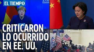 Líderes mundiales critican e ironizan sobre caos en Washington