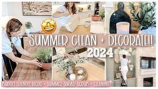 Budget SUMMER CLEAN & DECORATE WITH ME 2024  Thrifted Summer Decorating Ideas