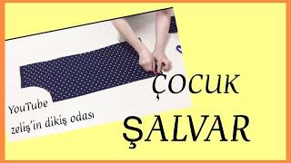 ÇOCUK ŞALVAR NASIL DİKİLİR  CHILDREN SHAWLDİY SEWING