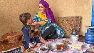 IRAN Village lifestyle - Cooking delicious orange peel jam