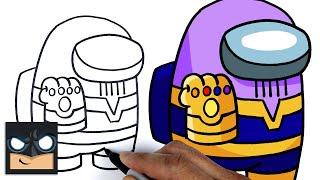 How To Draw Among Us  Thanos Imposter  Step by Step Drawing Tutorial