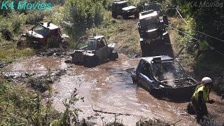 Off Road mud race with off road vehicles SUVs ATV. Off Road Event Madona 2020