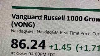 VONG - Vanguard Russell 1000 Growth Index ETF