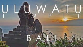 4K Uluwatu Temple Walking Tour. Bali. Indonesia.