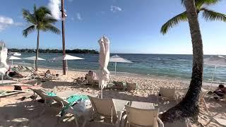 La Romana  Casa de Campo Resort & Villas  Playa Minitas Private Beach  walking along.