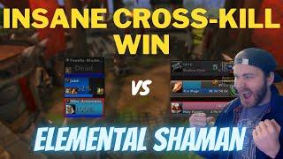 INSANE Cross-Kill Win Elemental Shaman 3v3 Arena Shadowlands PvP 9.0.2