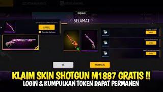 KLAIM SKIN SHOTGUN M1887 GRATIS DARI FREE FIRE SERVER LUAR NEGERI EVENT SG 2 FF TERBARU