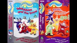 Teletubbies and the Snow BBCV 6837  Ready... Steady... Go BBCV 6924 1999 - 2000 UK VHS