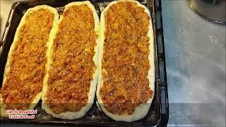 LAHMACUN TARİFİ  EVDE LAHMACUN YAPIMI İFTAR  YEMEĞİ