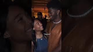 Lil Nas X kissing Quenlin Blackwell