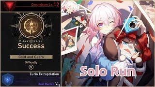 Gold and Gears Lv. 12 Full Run - SOLO March 7th & Remembrance PathCurio Extrapolation Dice