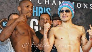 Javier Fortuna VS. Bryan Vasquez WEIGH-IN & FACE OFF #KhanAlgieri