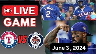 LIVE Detroit Tigers vs Texas Rangers MLB  June 3 2024 #mlb