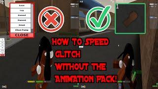 How To Speed Glitch *WITHOUT* The Animation Pack In DA HOOD Step By Step Tutorial The Easy Way