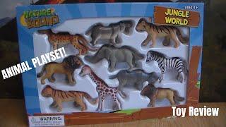 Nature Bound 10 pcs Jungle Animal World Toy Playset TOY REVIEW