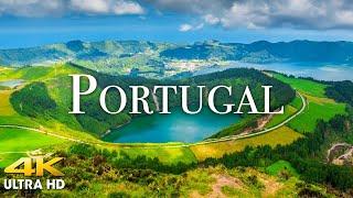 FLYING OVER PORTUGAL 4K UHD Beautiful Nature Scenery with Relaxing Music  4K VIDEO Ultra HD