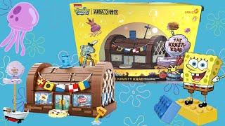 Speed building NEW “SpongeBob SquarePants” “the Krusty Krab” Original AREA-X AB0027 LEGO compatible