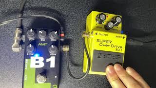 AMT B1 preamp pedal  with BOSS SD1 \m