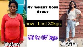 How I lost 30 kgs?My Weight Loss Journey  Workout and DietPost Pregnancy Weight Gain Tamil Vlog