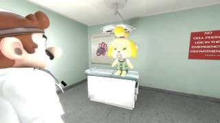 SFM Isabelle Farts At The Hospital And Dr.Mario Shrinks