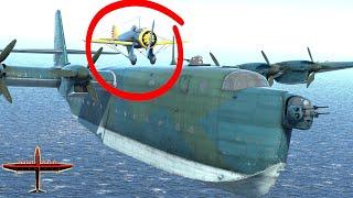 Landing the SMALLEST plane on the BIGGEST plane War Thunder